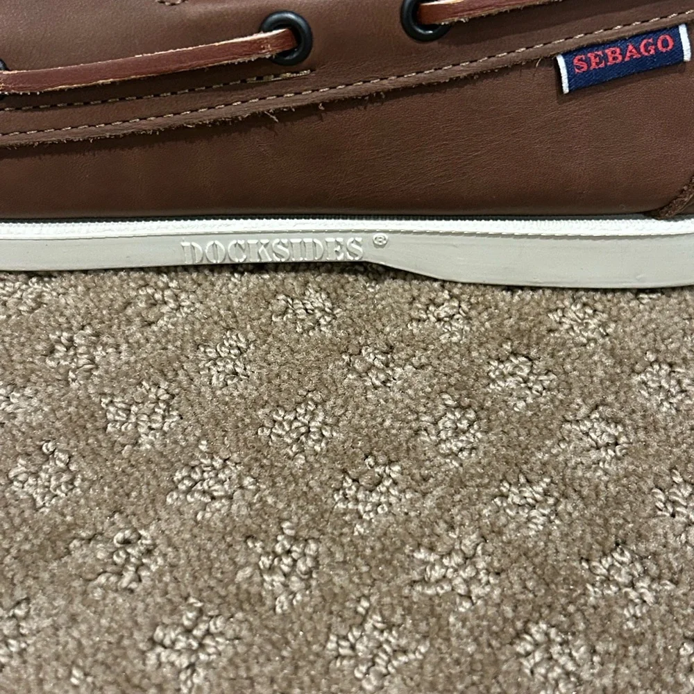 Sebago Men's “Portland” Brown Leather Dockside’s Boat Shoes Multiple Sizes